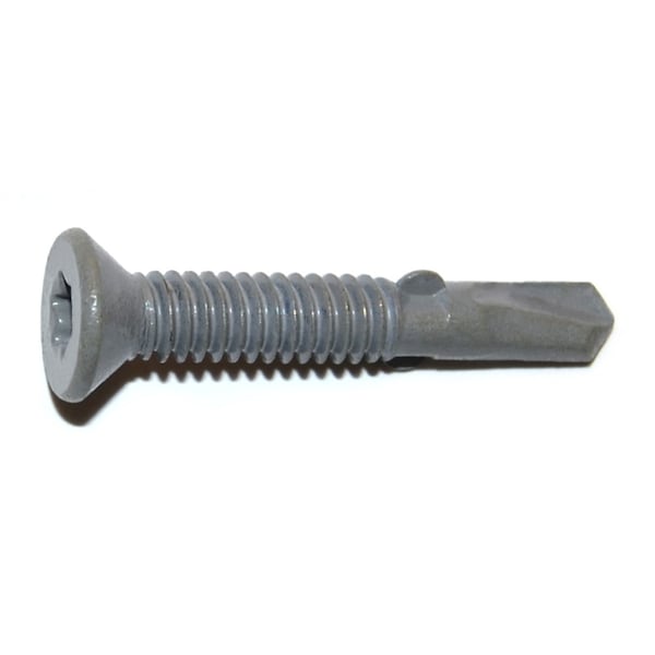 Saberdrive Self-Drilling Screw, 1/4" x 1-5/8 in, Gray Ruspert Steel Flat Head Torx Drive, 3000 PK 51166 - main